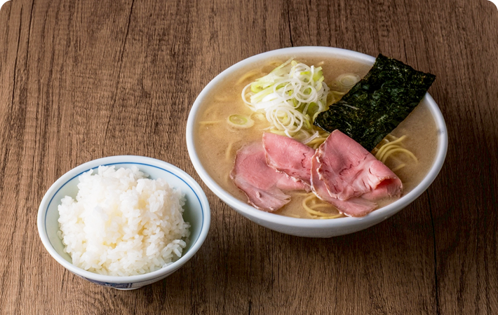 Aセット 豚骨ラーメン＋ライス